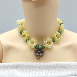 Bronze Daisy Chain Doll Necklace Length 9cm