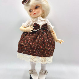 YoSD Old Fashioned Floral Lolita Skirt and Bow