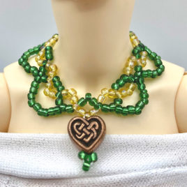Celtic Heart Doll Necklace Length 9.5cm