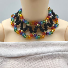 Rainbow Bridge Doll Necklace Length 8cm